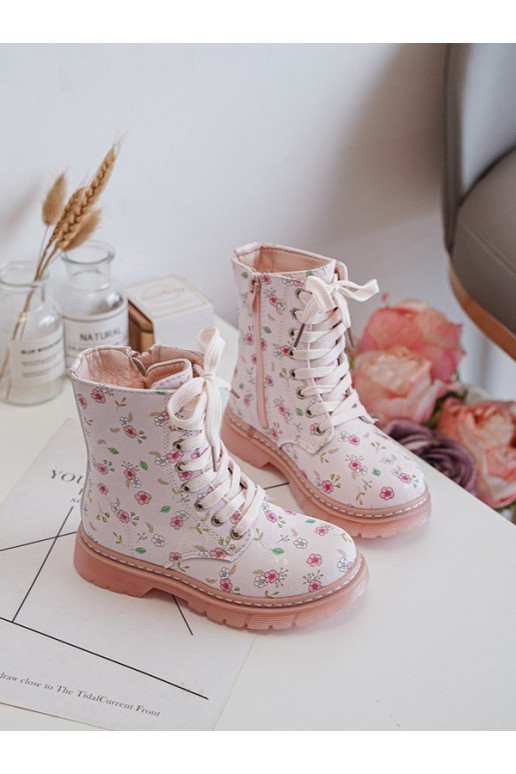 stivali per bambini riscaldati con cerniere colore rosa Dolida