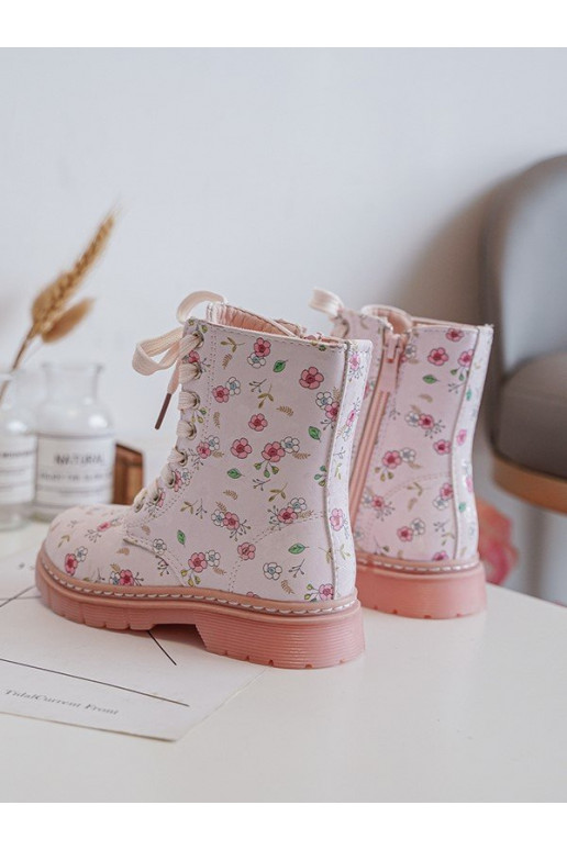 stivali per bambini riscaldati con cerniere colore rosa Dolida