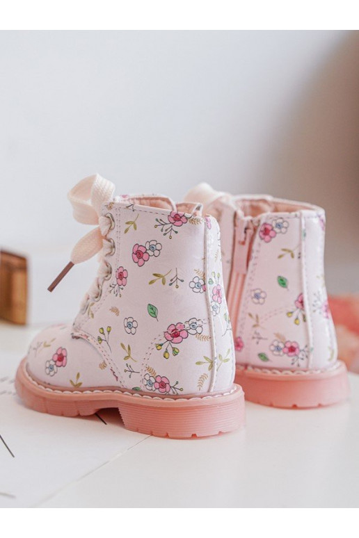 stivali per bambini riscaldati con cerniere colore rosa Dolida