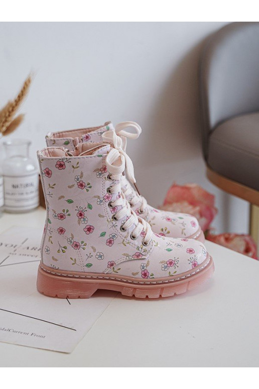 stivali per bambini riscaldati con cerniere colore rosa Dolida
