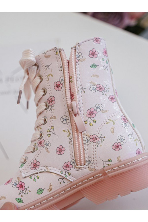 stivali per bambini riscaldati con cerniere colore rosa Dolida