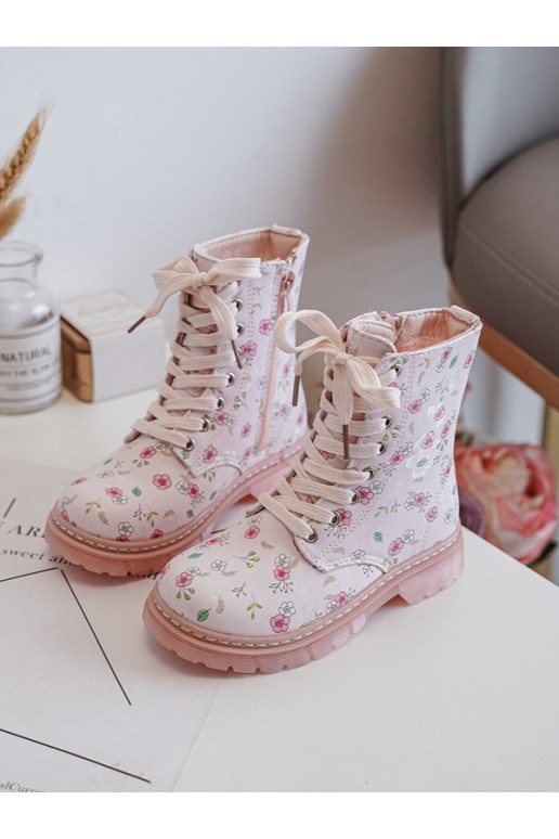 stivali per bambini riscaldati con cerniere colore rosa Dolida