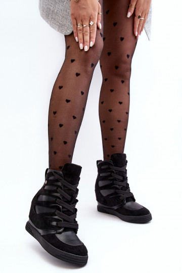 Stivali con lacci colore nero Amria 2