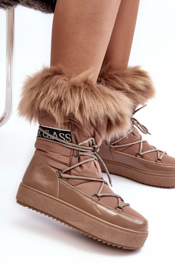 doposci con lacci beige Santero