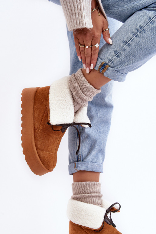 doposci con piattaforma con riscaldamento in colore marrone Olimuka doposci con piattaforma con riscaldamento in colore marrone Olimuka