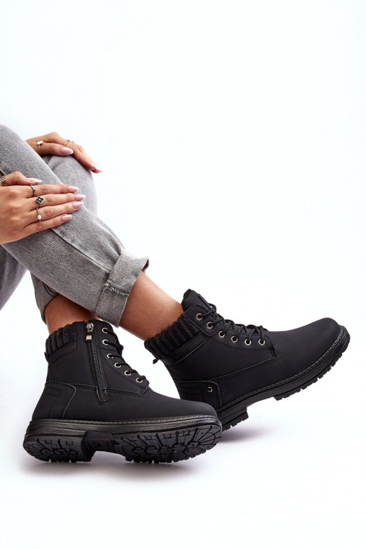 gli stivali sono riscaldati in colore nero Katalis