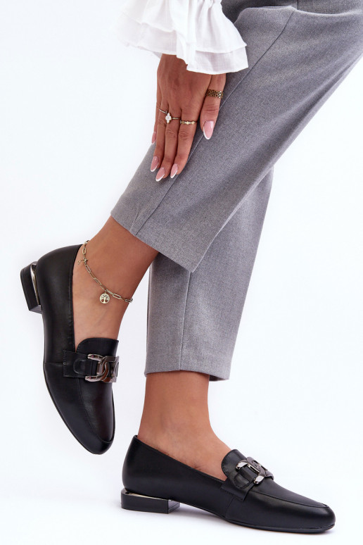 mocassini da donna con ornamenti in nero Camilena