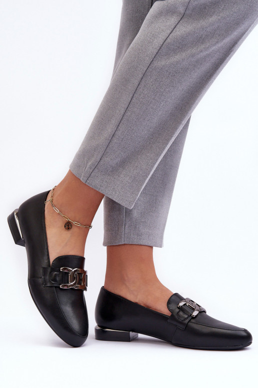 mocassini da donna con ornamenti in nero Camilena