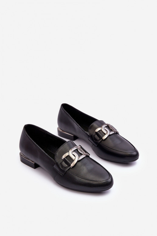 mocassini da donna con ornamenti in nero Camilena