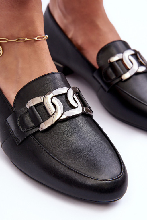 mocassini da donna con ornamenti in nero Camilena