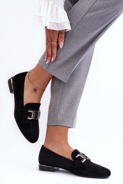 mocassini da donna con ornamenti in colore nero Camilena - Zamsz