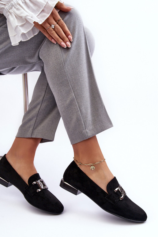 mocassini da donna con ornamenti in colore nero Camilena - Zamsz