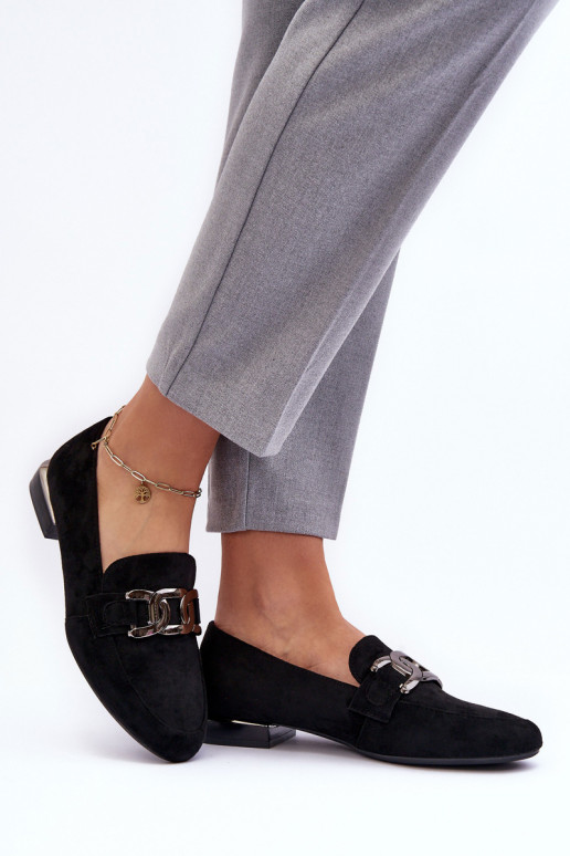 mocassini da donna con ornamenti in colore nero Camilena - Zamsz