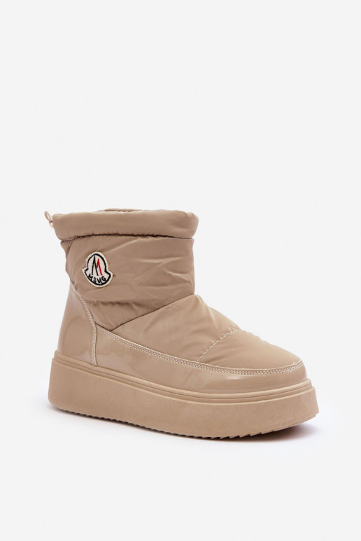 Doposci Gattea beige con plateau, un modello resistente