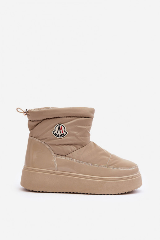 Doposci Gattea beige con plateau, un modello resistente