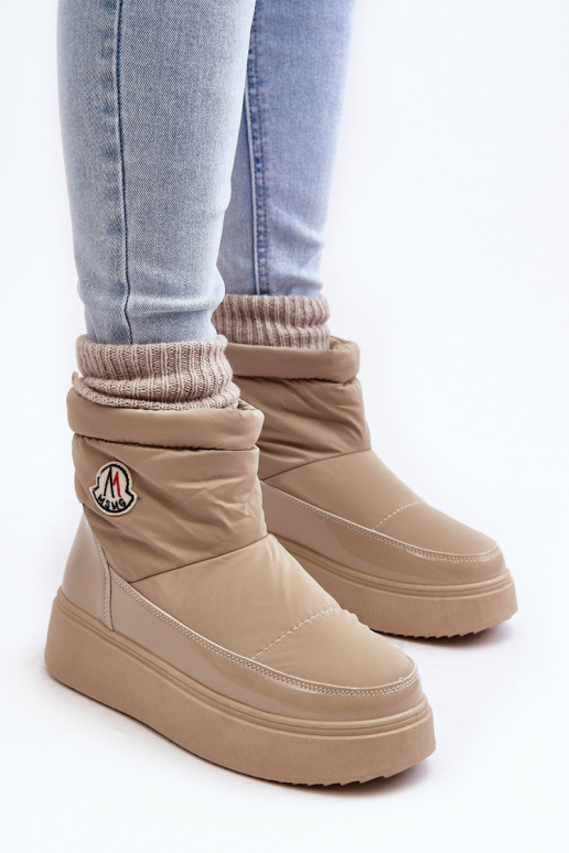 Doposci Gattea beige con plateau, un modello resistente