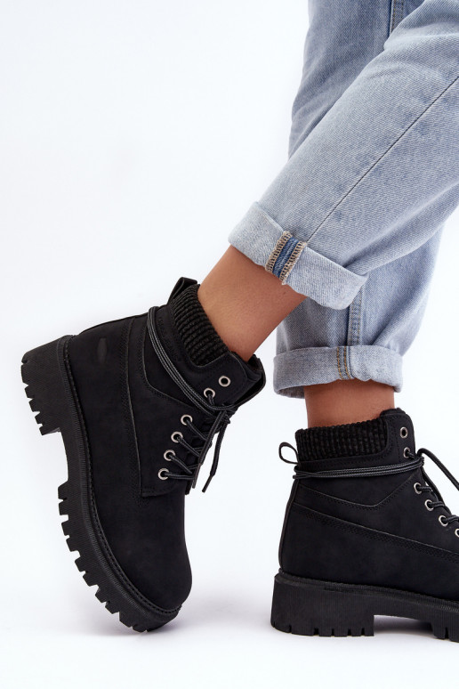 Caldi stivali da donna in colore nero Cross Jeans MM2R4012C Caldi stivali da donna in colore nero Cross Jeans MM2R4012C