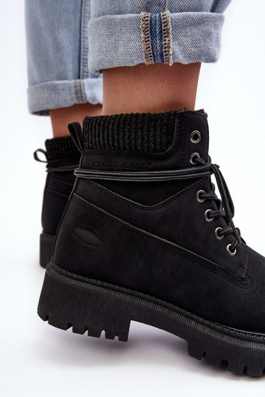 Caldi stivali da donna in colore nero Cross Jeans MM2R4012C Caldi stivali da donna in colore nero Cross Jeans MM2R4012C