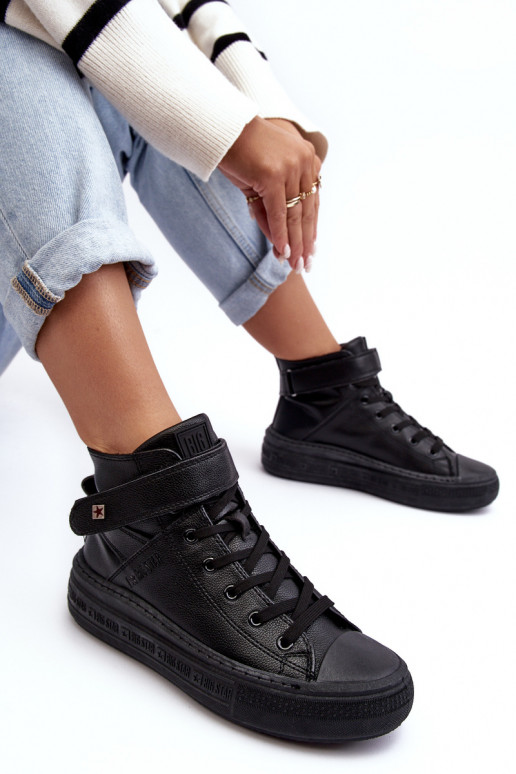 Scarpe tempo libero riscaldate con plateau Big Star colore nero MM274008