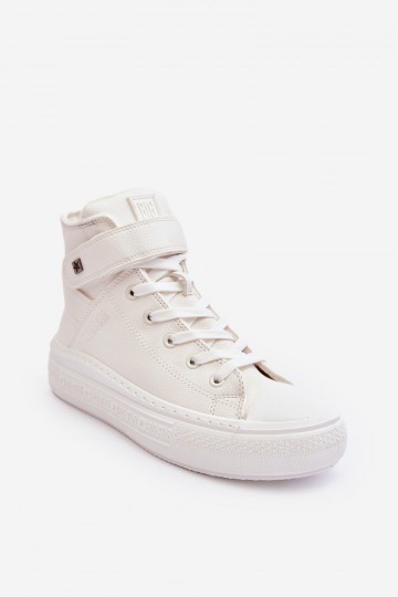 Scarpe per il tempo libero riscaldate con plateau Big Star colore bianco MM274006