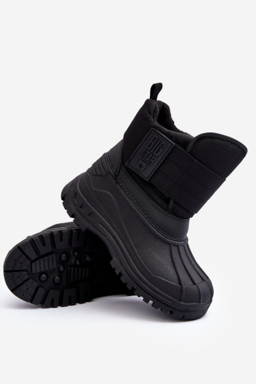 Doposci per bambini con chiusure adesive riscaldati neri Big Star MM374122