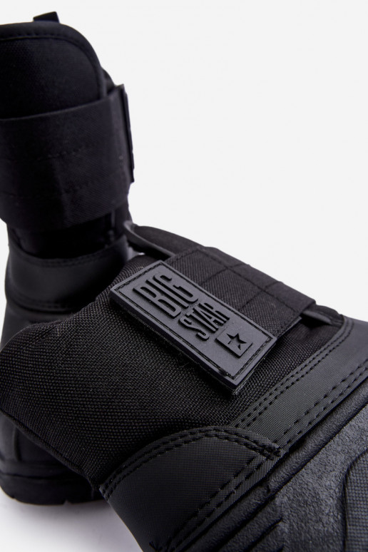 Doposci per bambini con chiusure adesive riscaldati neri Big Star MM374122