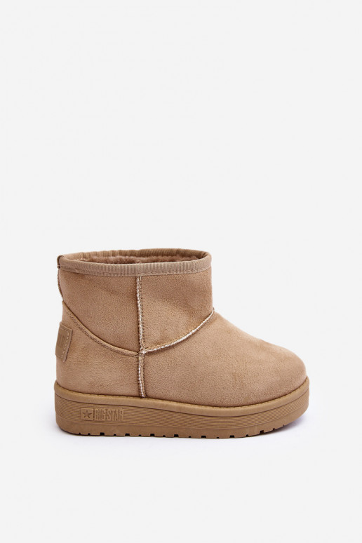 Doposci per bambini riscaldati beige Big Star MM374056