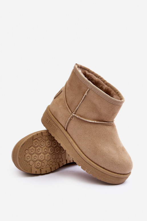 Doposci per bambini riscaldati beige Big Star MM374056