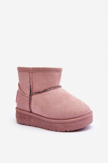 Doposci per bambini riscaldati con cerniere rosa Big Star MM374101