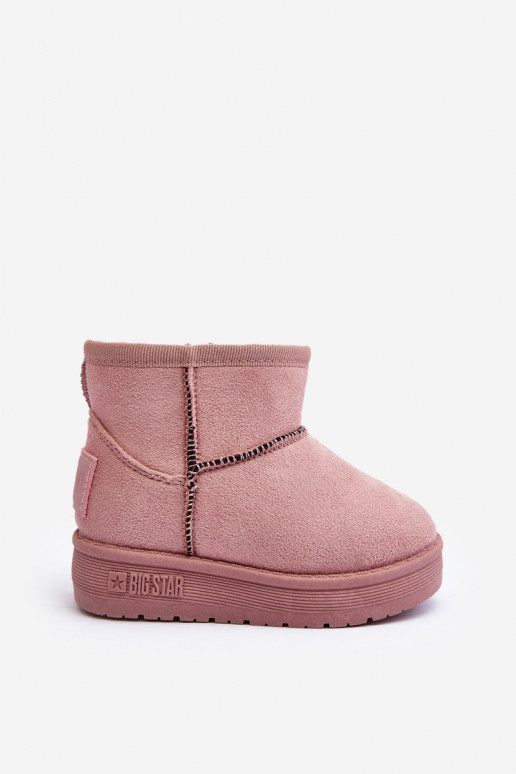 Doposci per bambini riscaldati con cerniere rosa Big Star MM374101