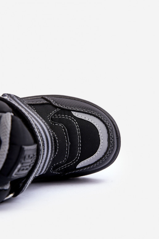 Doposci riscaldati per bambini con chiusure adesive nere Big Star MM374129