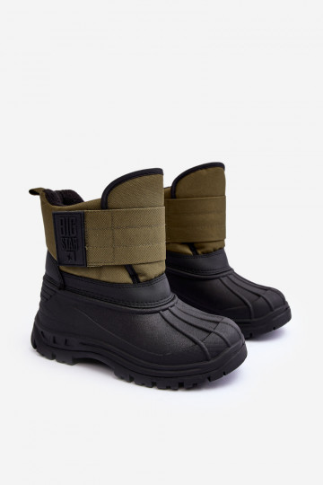 Doposci per bambini con chiusure adesive riscaldate kaki Big Star MM374123