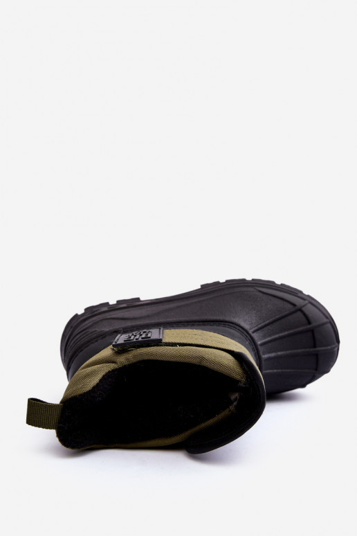 Doposci per bambini con chiusure adesive riscaldate kaki Big Star MM374123