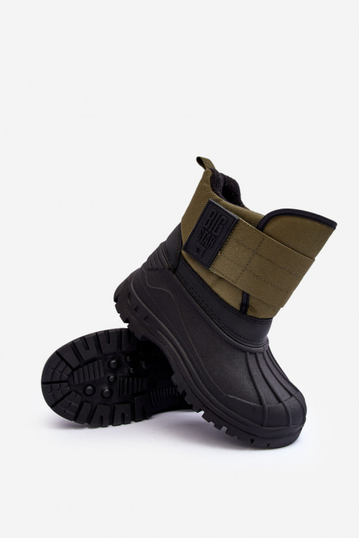 Doposci per bambini con chiusure adesive riscaldate kaki Big Star MM374123