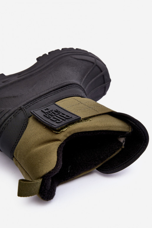 Doposci per bambini con chiusure adesive riscaldate kaki Big Star MM374123
