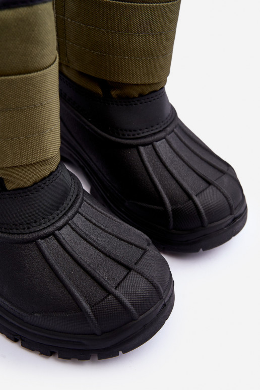 Doposci per bambini con chiusure adesive riscaldate kaki Big Star MM374123