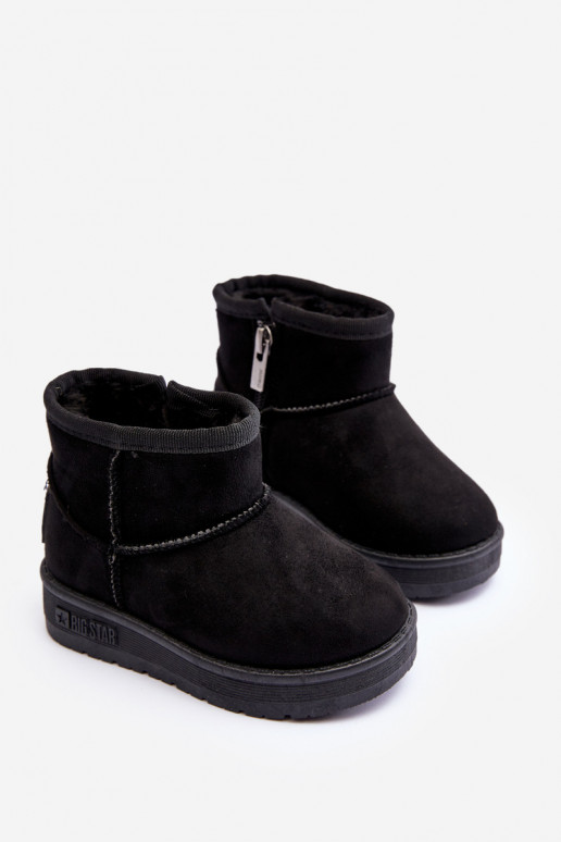 Doposci per bambini riscaldati con cerniere, Big Star neri MM374100