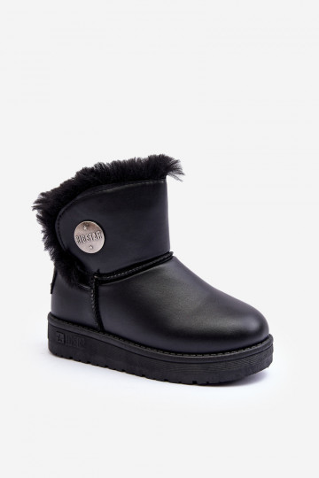 Doposci per bambini riscaldati con pelliccia all'interno colore nero Big Star MM374082