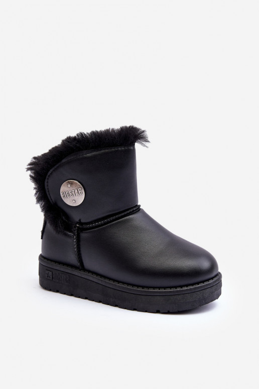 Doposci per bambini riscaldati con pelliccia all'interno colore nero Big Star MM374082