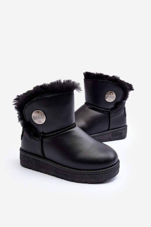 Doposci per bambini riscaldati con pelliccia all'interno colore nero Big Star MM374082