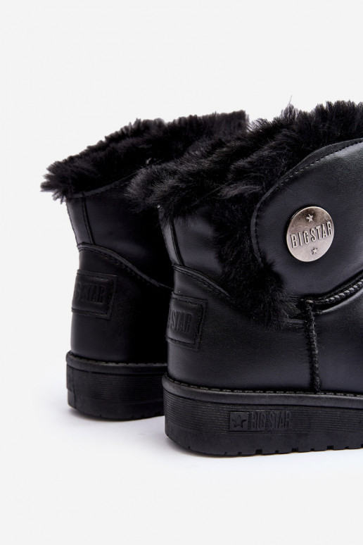 Doposci per bambini riscaldati con pelliccia all'interno colore nero Big Star MM374082