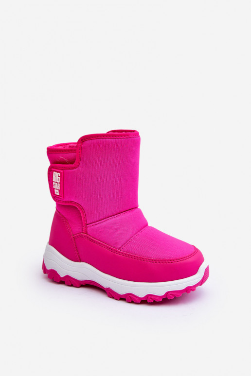 doposci riscaldati con chiusure adesive Bambino rosa Big Star MM374121