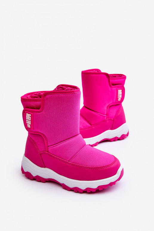 doposci riscaldati con chiusure adesive Bambino rosa Big Star MM374121