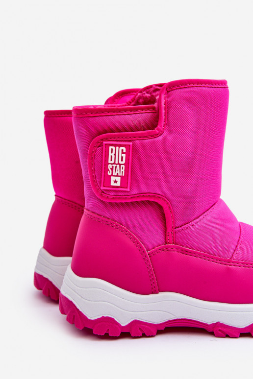 doposci riscaldati con chiusure adesive Bambino rosa Big Star MM374121