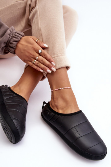 Pantofole riscaldate in nero Big Star KK274604