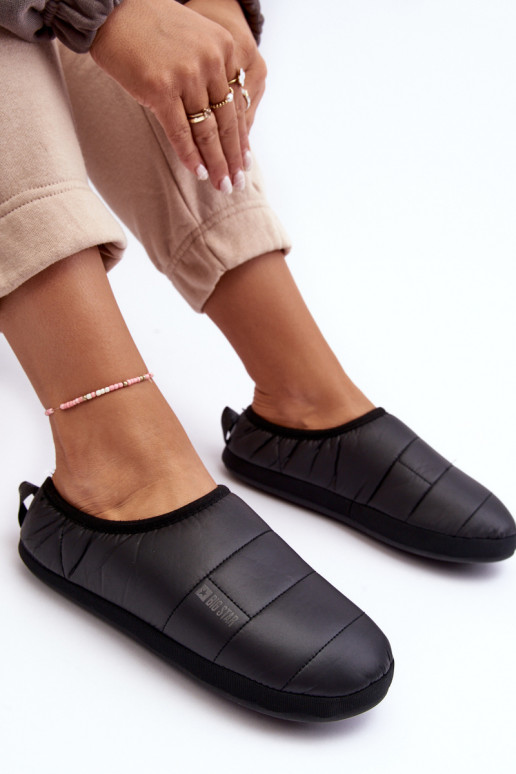 Pantofole riscaldate in nero Big Star KK274604