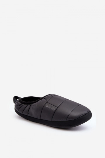 Pantofole da riscaldamento di un modello resistente, Big Star nero KK174363