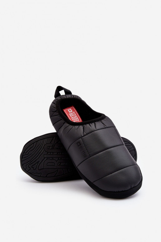 Pantofole da riscaldamento di un modello resistente, Big Star nero KK174363