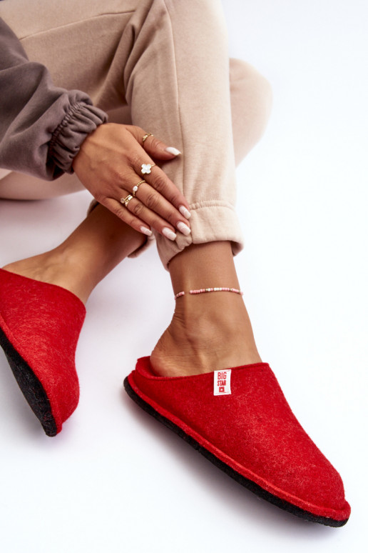 Pantofole modello classico Big Star KK276012 rosse