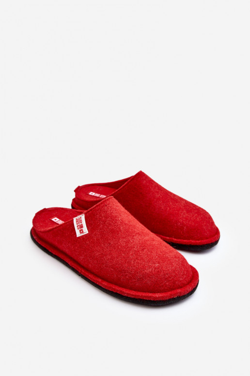 Pantofole modello classico Big Star KK276012 rosse